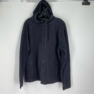 Tony Hawk Men’s Full Zipper Hoodie Dark Gray Size L